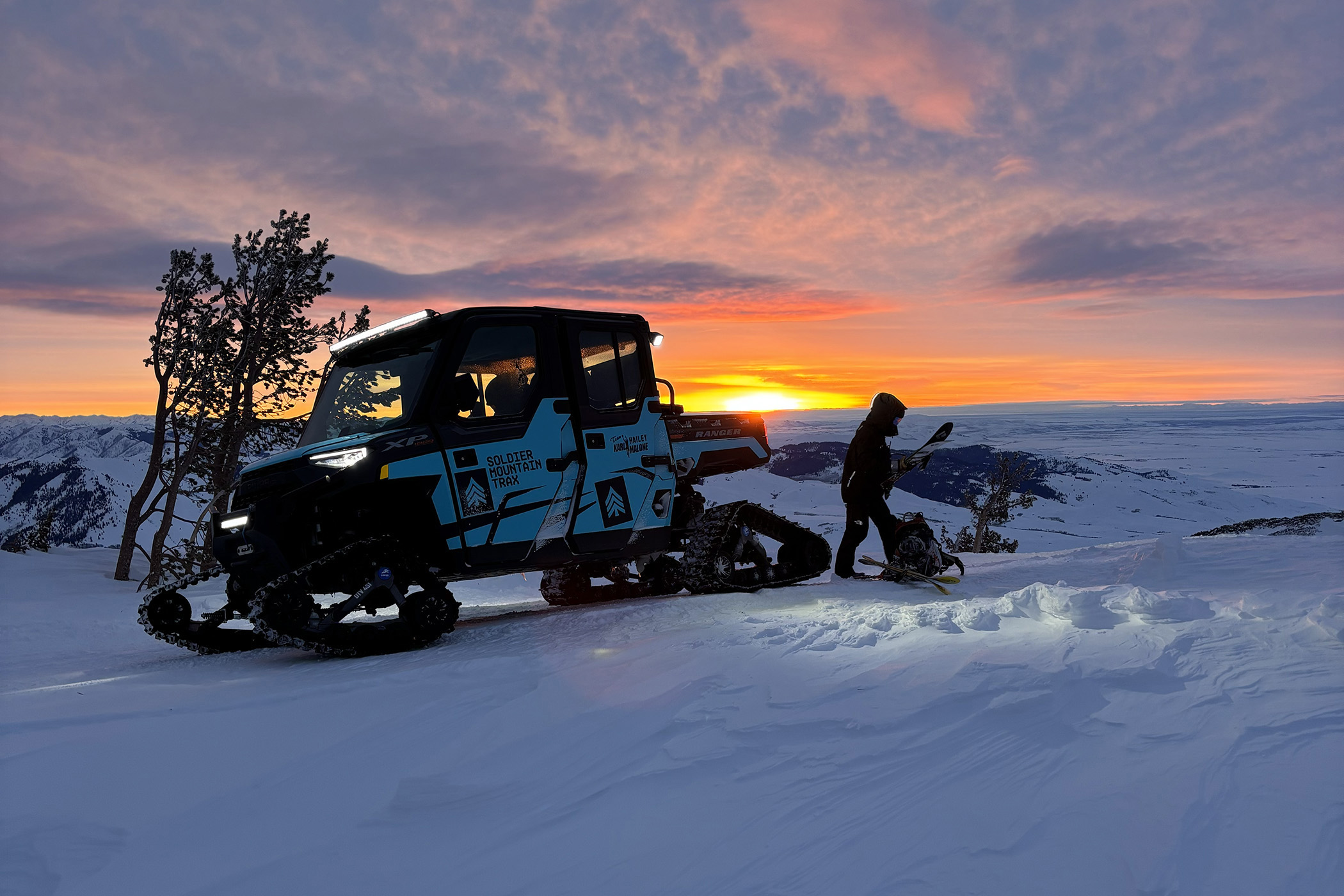 Trax side by side UTV pictured at Soldier Mountain.